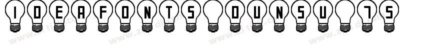 IdeaFonts DunSu 75字体转换